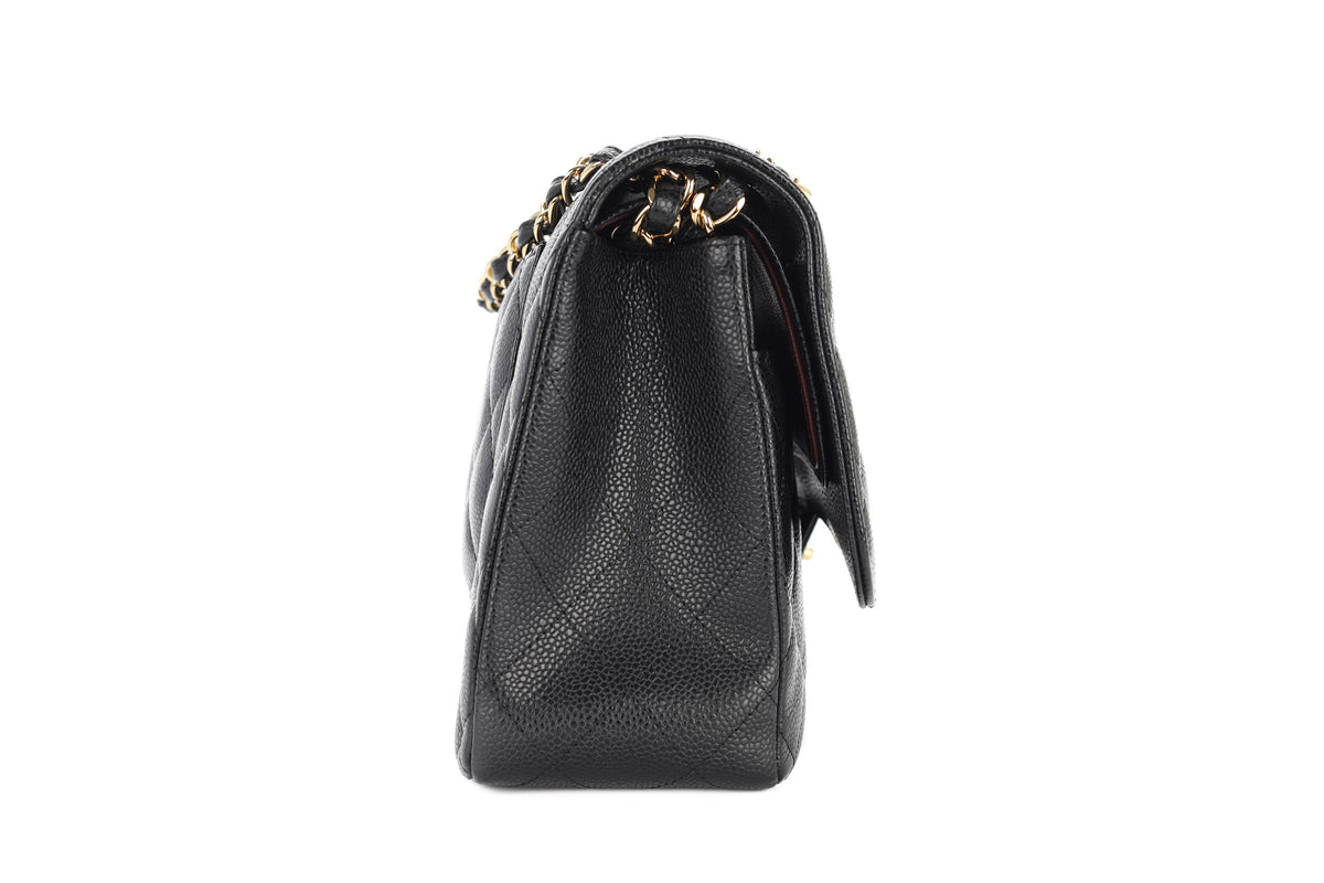 Chanel Jumbo Double Classic Flap Black Caviar Gold Hardware - view 5