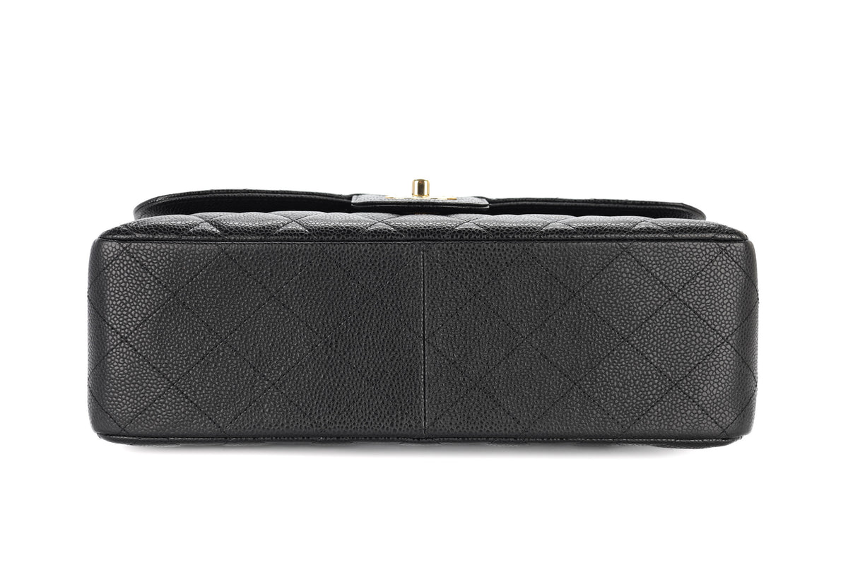 Chanel Jumbo Double Classic Flap Black Caviar Gold Hardware - view 6