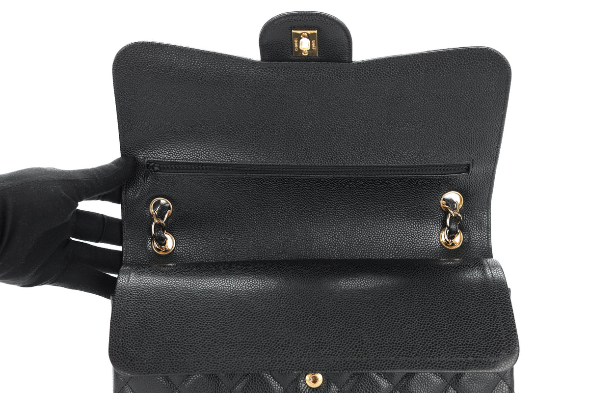 Chanel Jumbo Double Classic Flap Black Caviar Gold Hardware - view 9