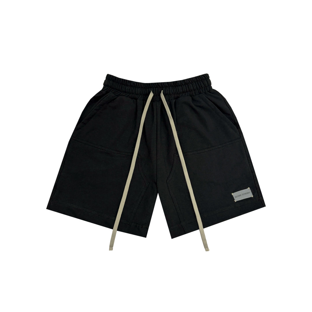 Kantha Carpenter Shorts in Black by Beyond Extremes