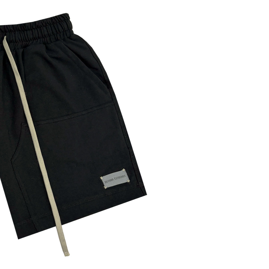 Kantha Carpenter Shorts in Black by Beyond Extremes