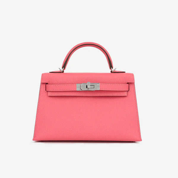 Hermès HSS Kelly 20 – Rose Azalée / Gris Perle Epsom with Palladium Hardware