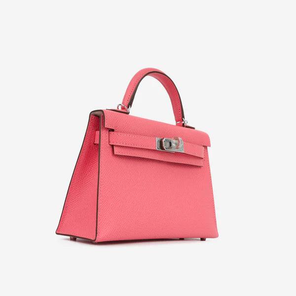 Hermès HSS Kelly 20 – Rose Azalée / Gris Perle Epsom with Palladium Hardware