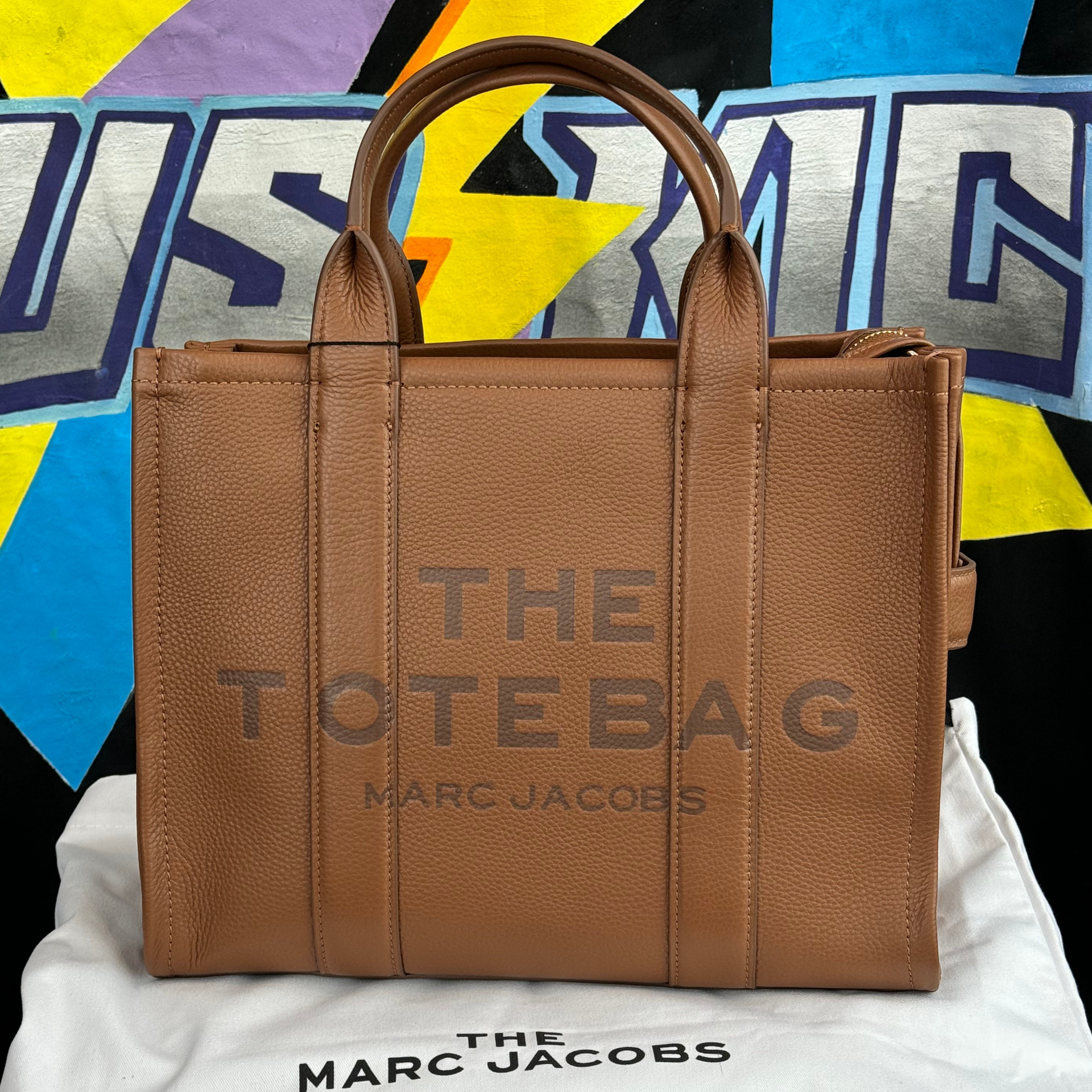 MARC JACOBS Brown 'The Leather Medium Tote Bag' Tote – Zeuskicks