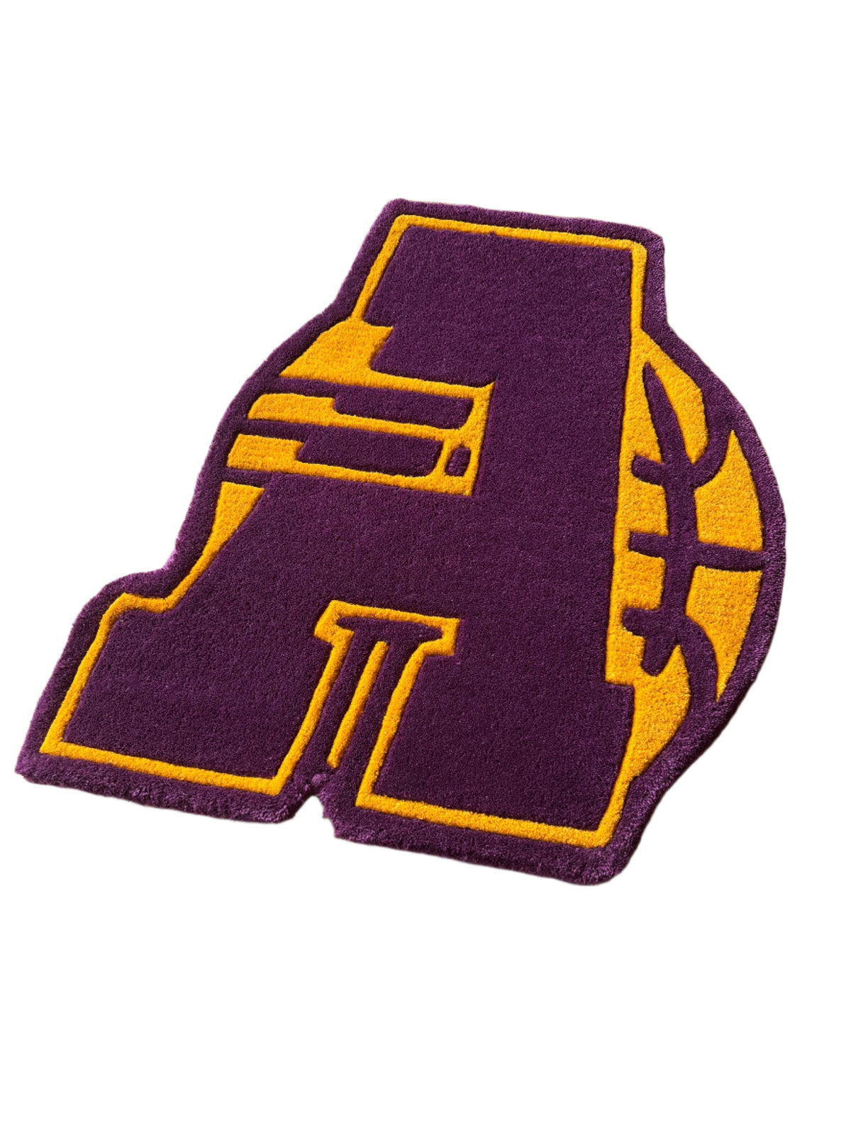A Lakers Custom Rug Hand Tufted Custom Rug by The Drip Co. by THE DRIP CO. RUGS