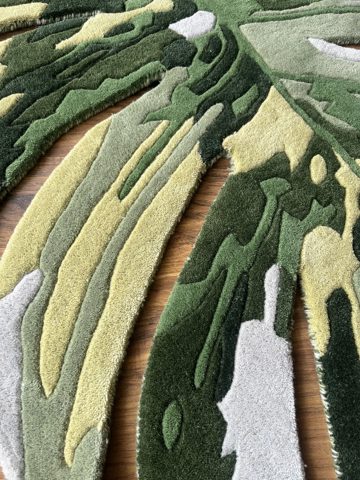Monestera Leaf  Custom Rug by THE DRIP CO. RUGS