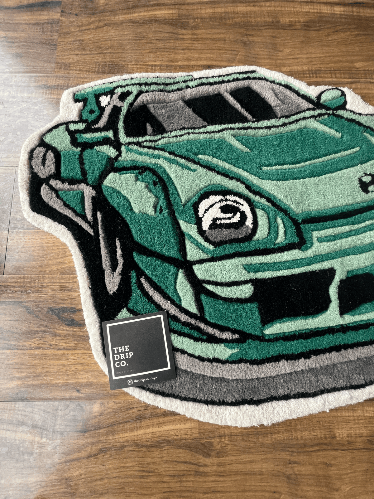 Porsche Car Custom Rug by THE DRIP CO. RUGS