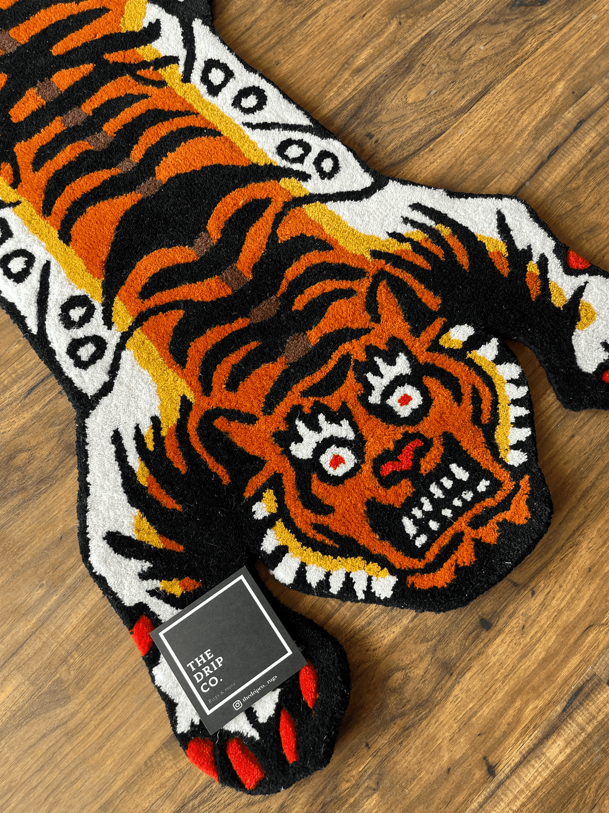 Flat Tiger  Custom Rug by THE DRIP CO. RUGS
