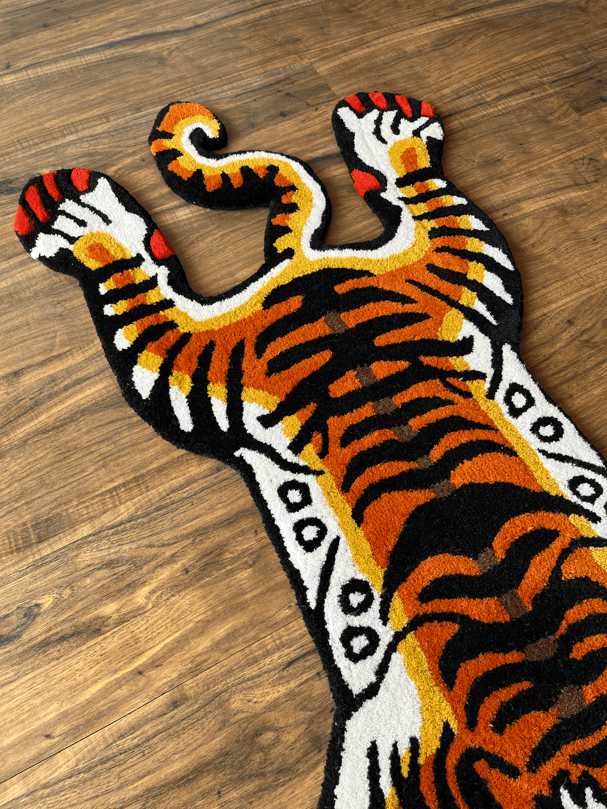 Flat Tiger  Custom Rug by THE DRIP CO. RUGS