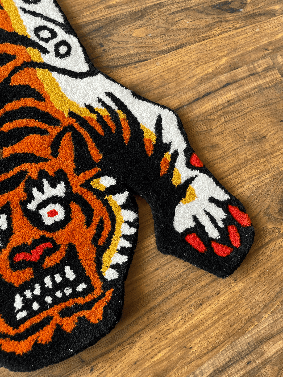 Flat Tiger  Custom Rug by THE DRIP CO. RUGS