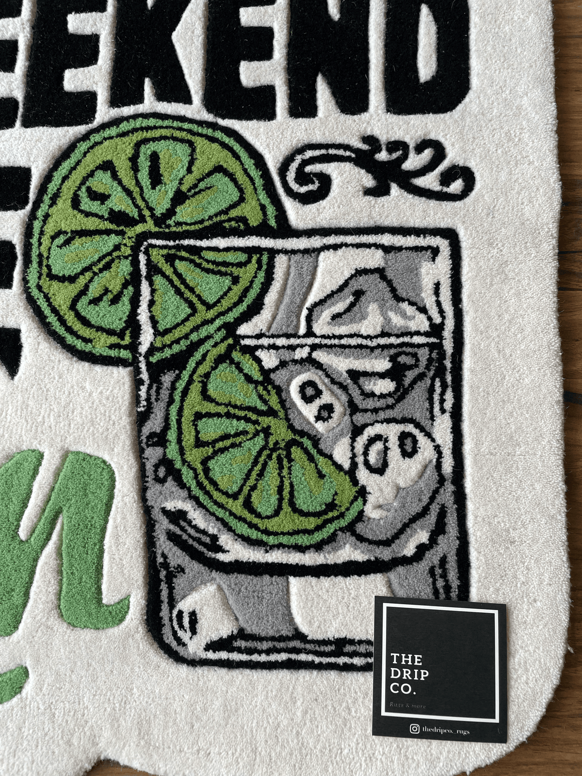 Let the Weekend Be Gin Custom Rug by THE DRIP CO. RUGS