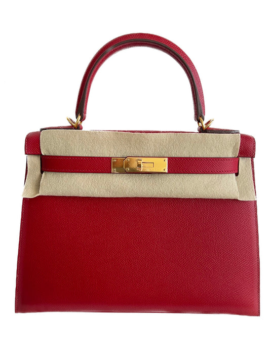 Hermès Kelly 28 — Rouge Piment Epsom Gold Hardware - Zeuskicks