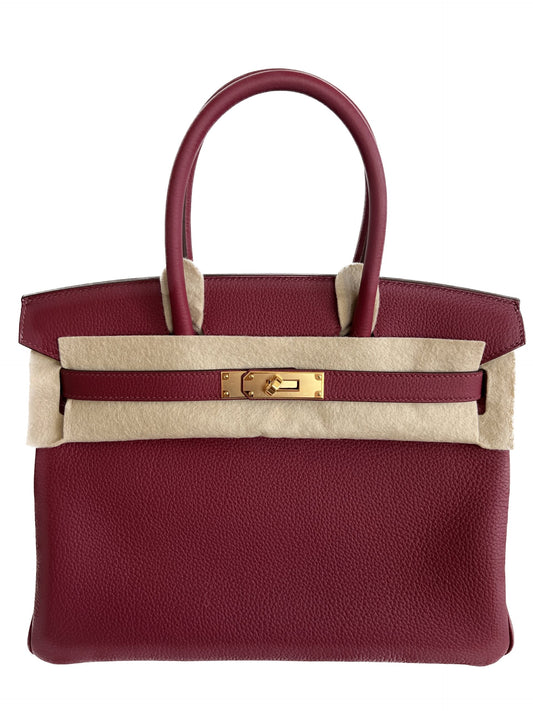 Hermès Birkin 30 – Bordeaux Togo Leather with Gold Hardware (2018, Stamp C)