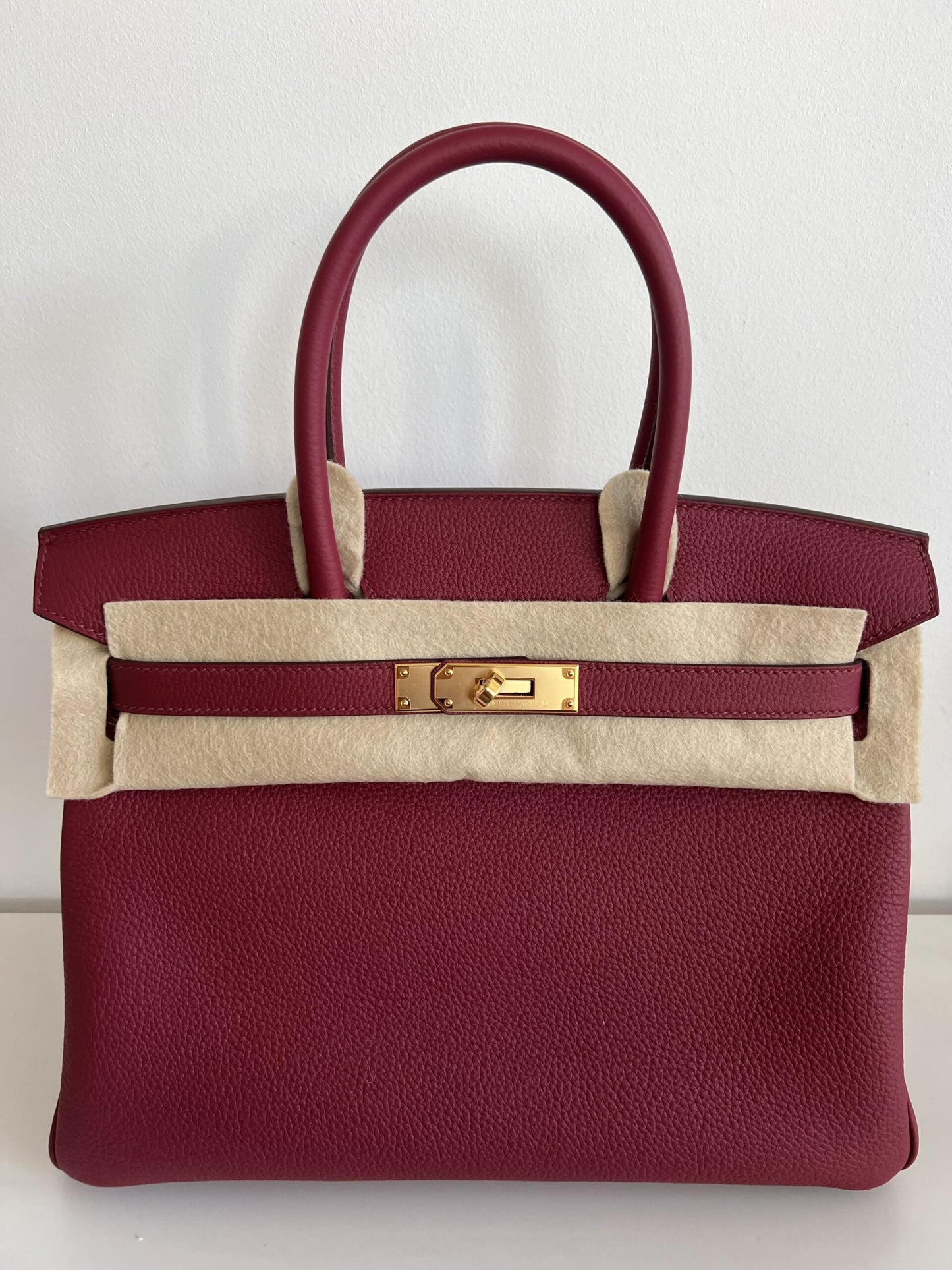 Hermès Birkin 30 – Bordeaux Togo Leather with Gold Hardware (2018, Stamp C)