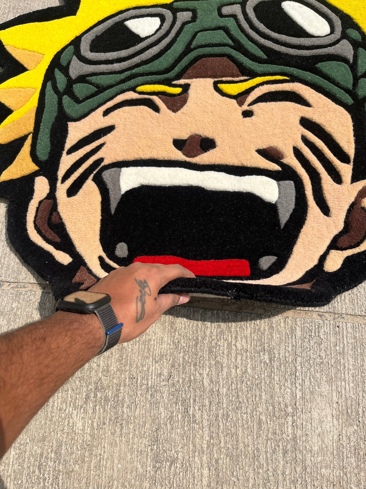 Naruto Face Custom Rug by THE DRIP CO. RUGS