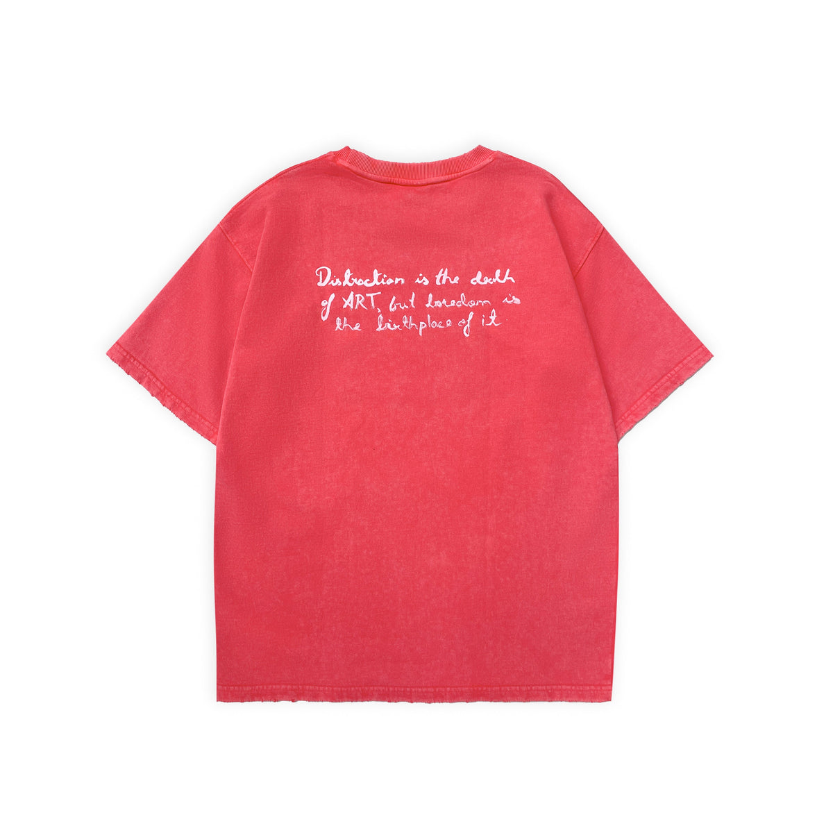 ART QUOTE T-SHIRT (SCARLET) by GREY AREA