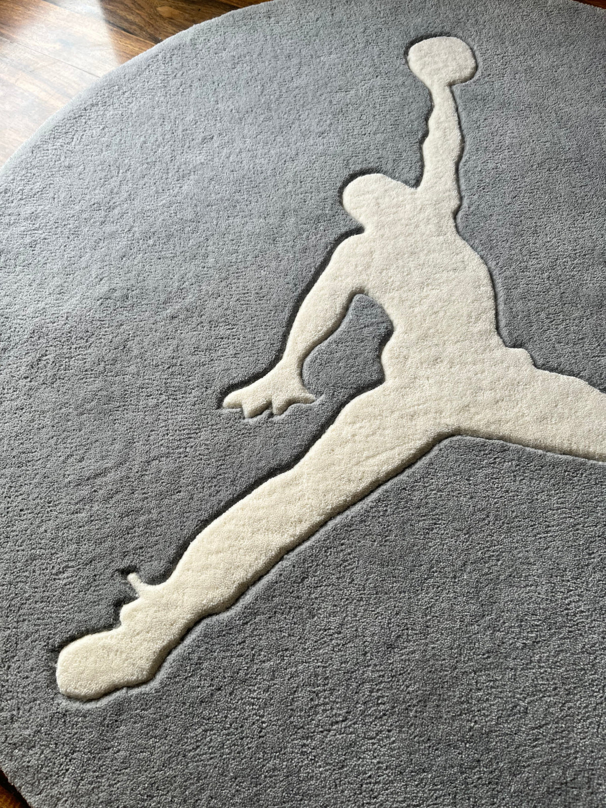 Jumping Man  Custom Rug by THE DRIP CO. RUGS