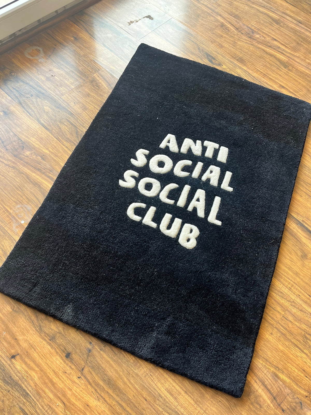 Anti-Social Social-Club Hand Tufted Custom Rug by Drip Co. by THE DRIP CO. RUGS