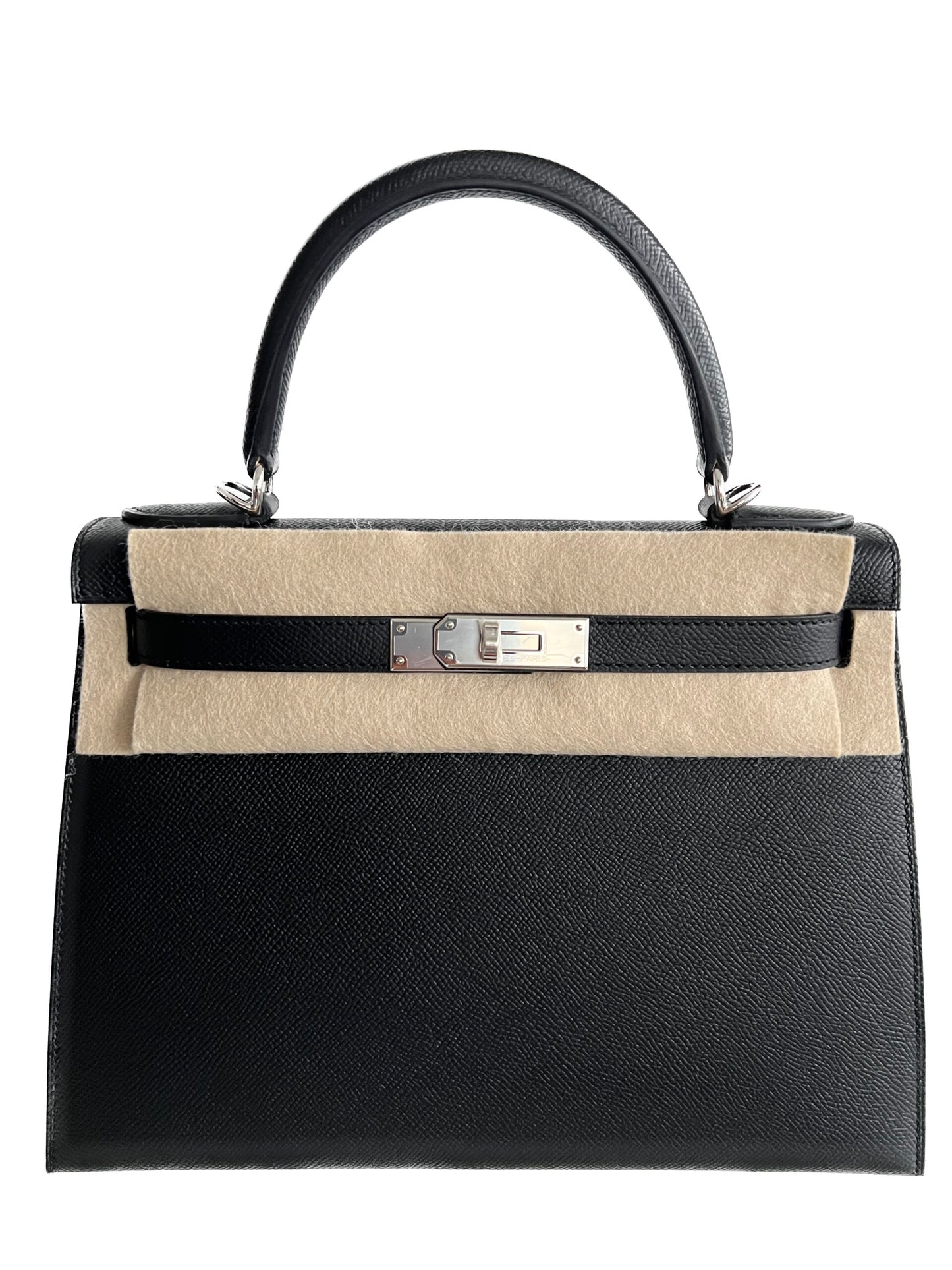 Hermes Kelly 28 – Black Epsom Leather with Silver Hardware