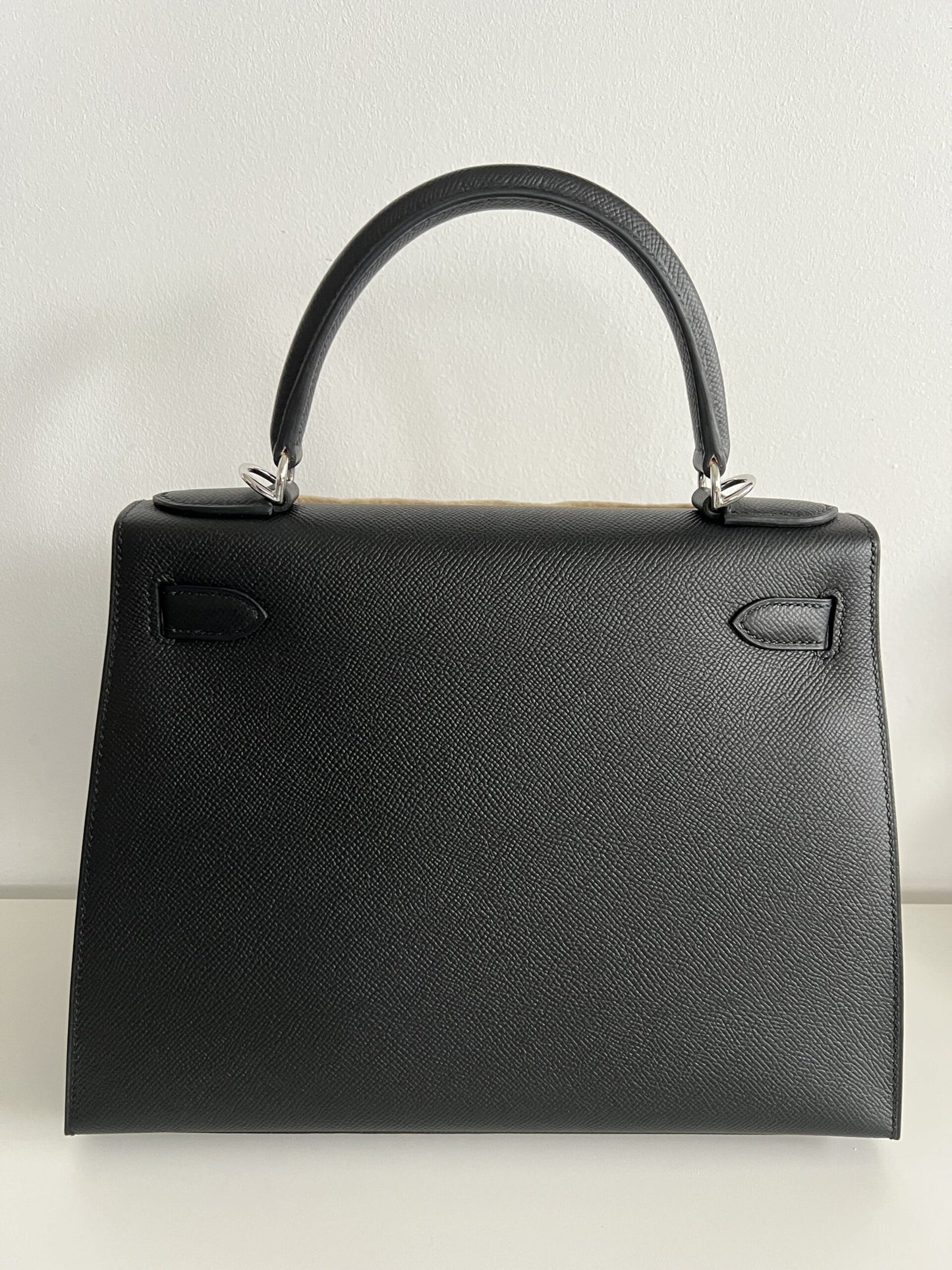 Hermes Kelly 28 – Black Epsom Leather with Silver Hardware