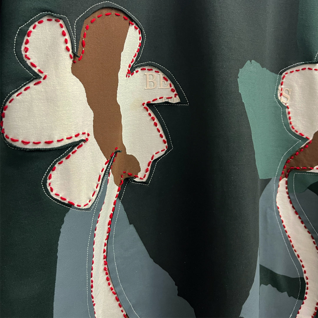 Flower Patched T-shirt 1*1 [Unisex] by Beyond Extremes