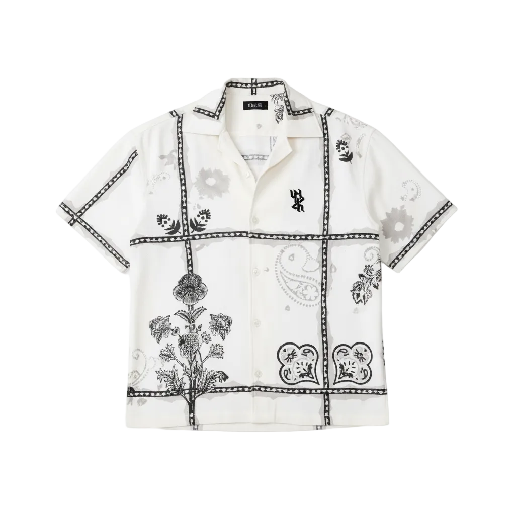 Greyscale handmade Shirt by FARAK