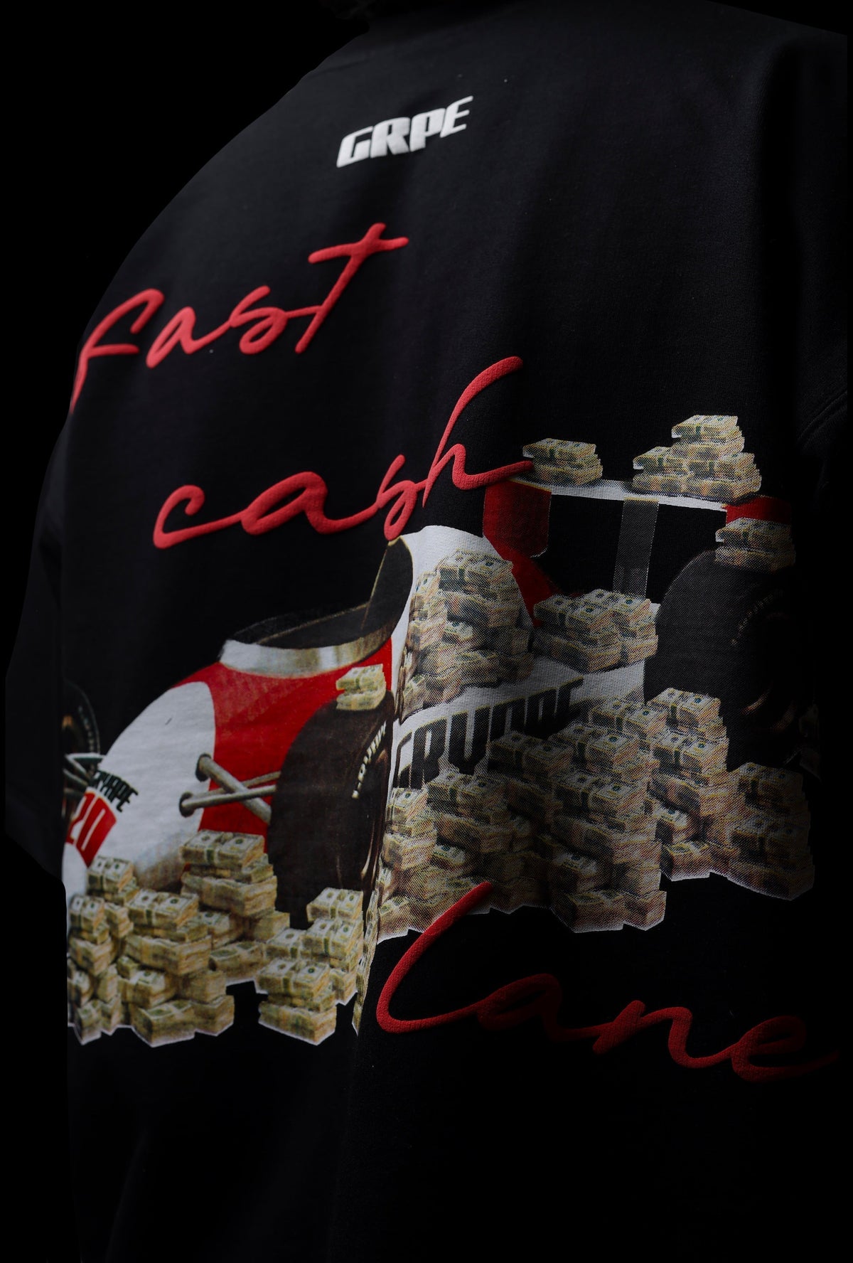 BLACK FAST CASH T-SHIRT by GRYAPE