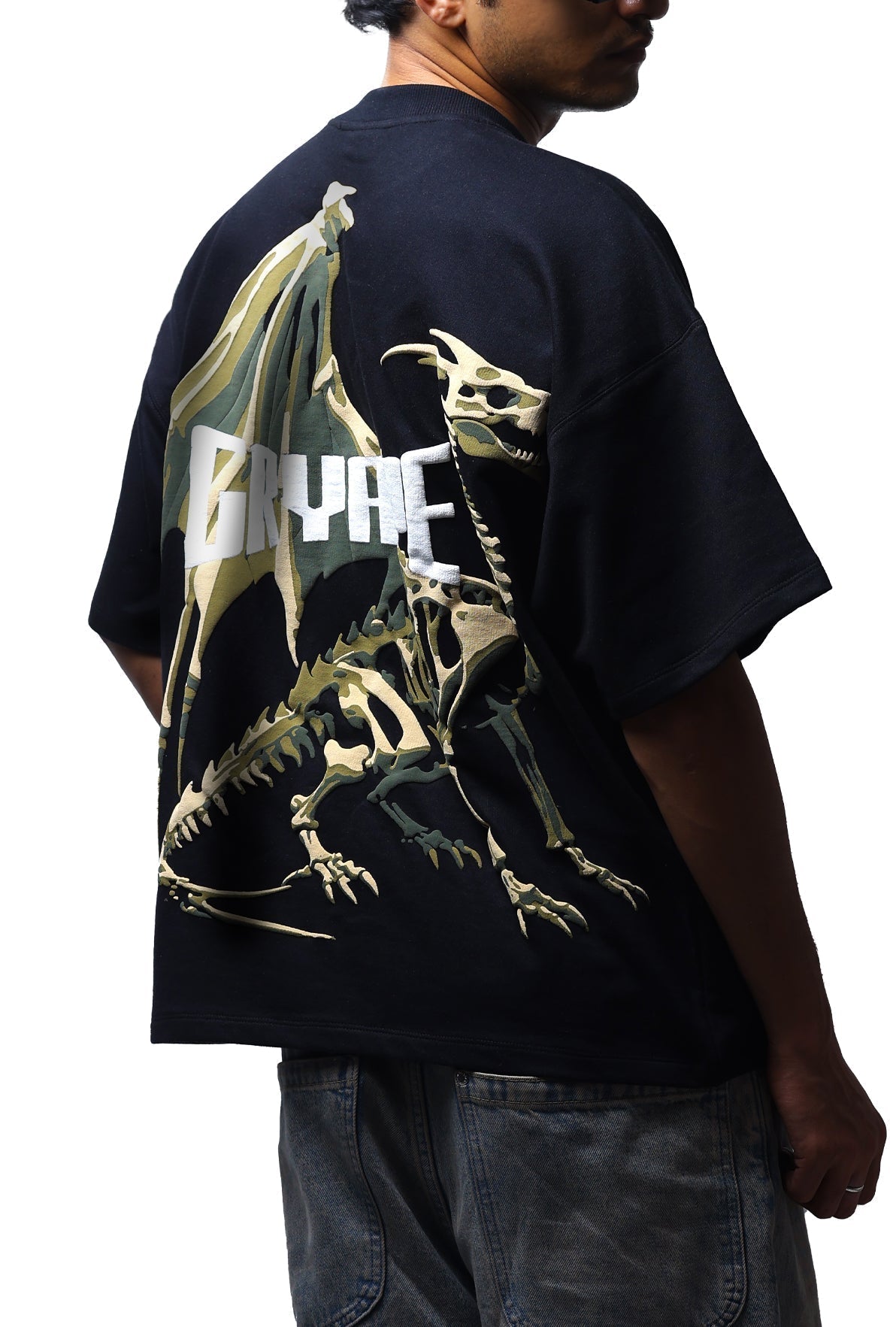 BLACK DRGN02 T-SHIRT by GRYAPE