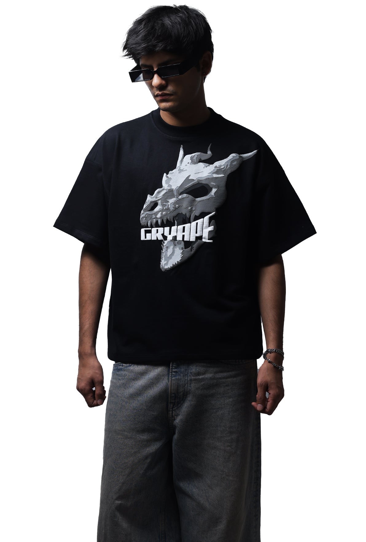 BLACK DRGN01 T-SHIRT by GRYAPE