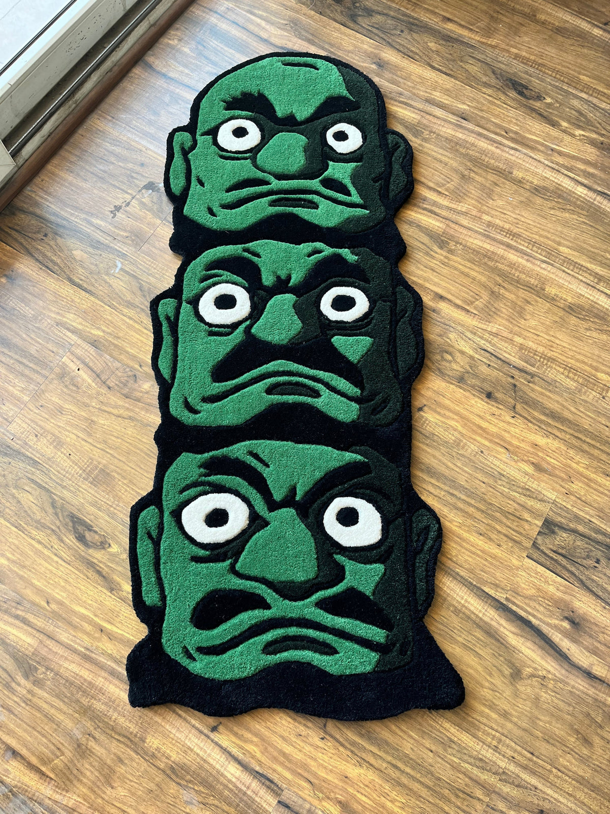 Green Face Rug by THE DRIP CO. RUGS