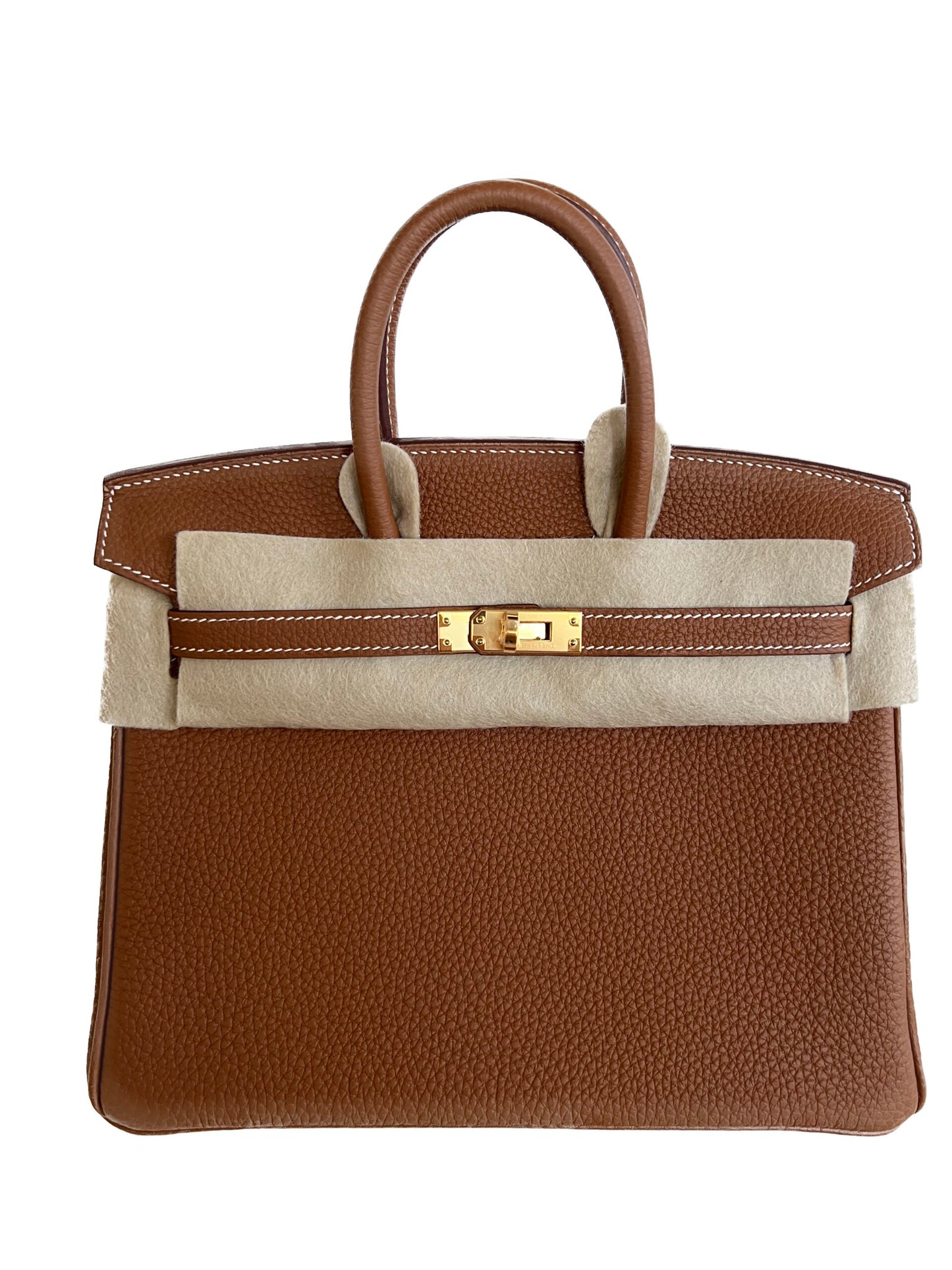 Hermès Birkin 25 Gold Epsom Gold Hardware – Full Set