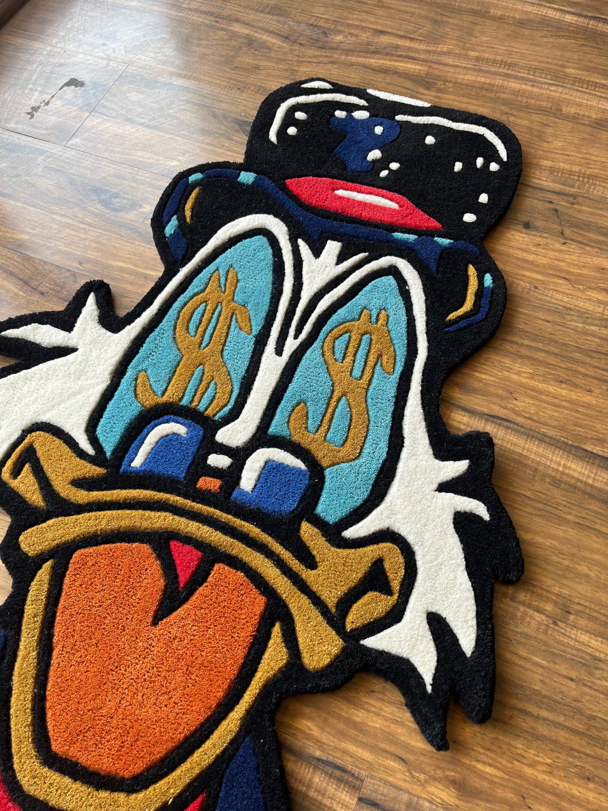 Dapper Dollar Duck Custom Rug by THE DRIP CO. RUGS