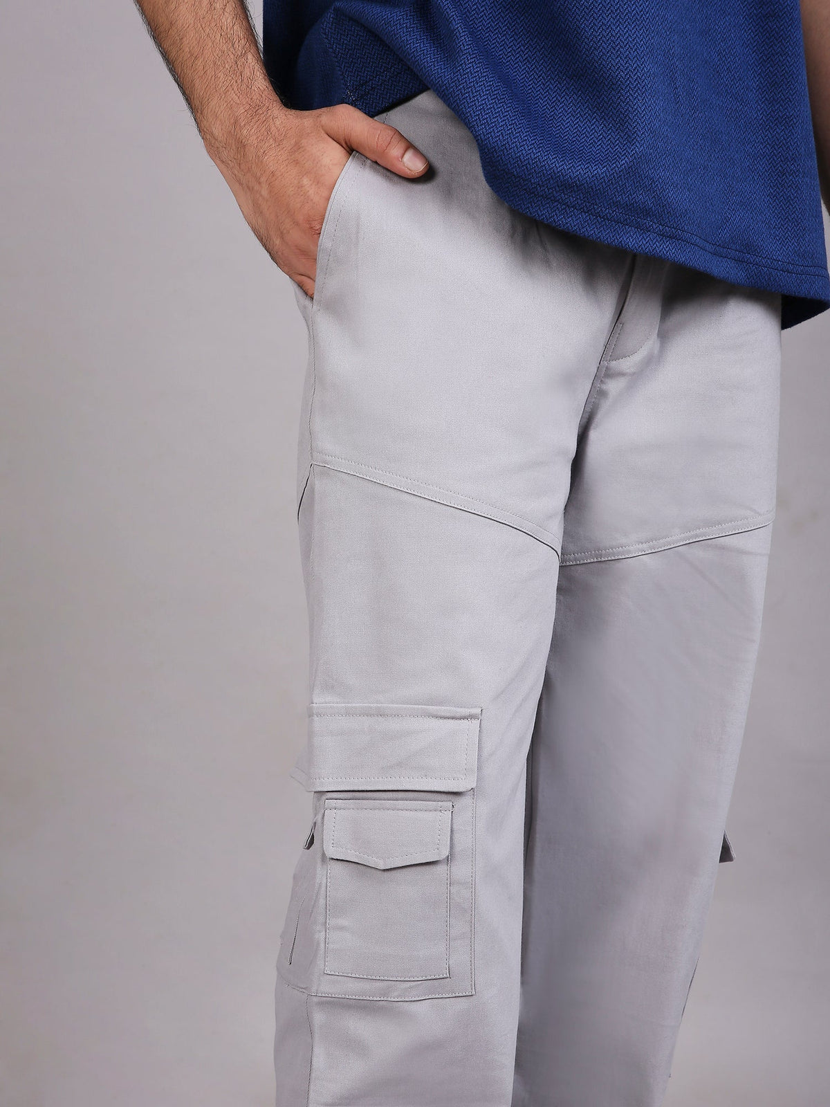 Oversized cargo pants(Grey) by Instinct First