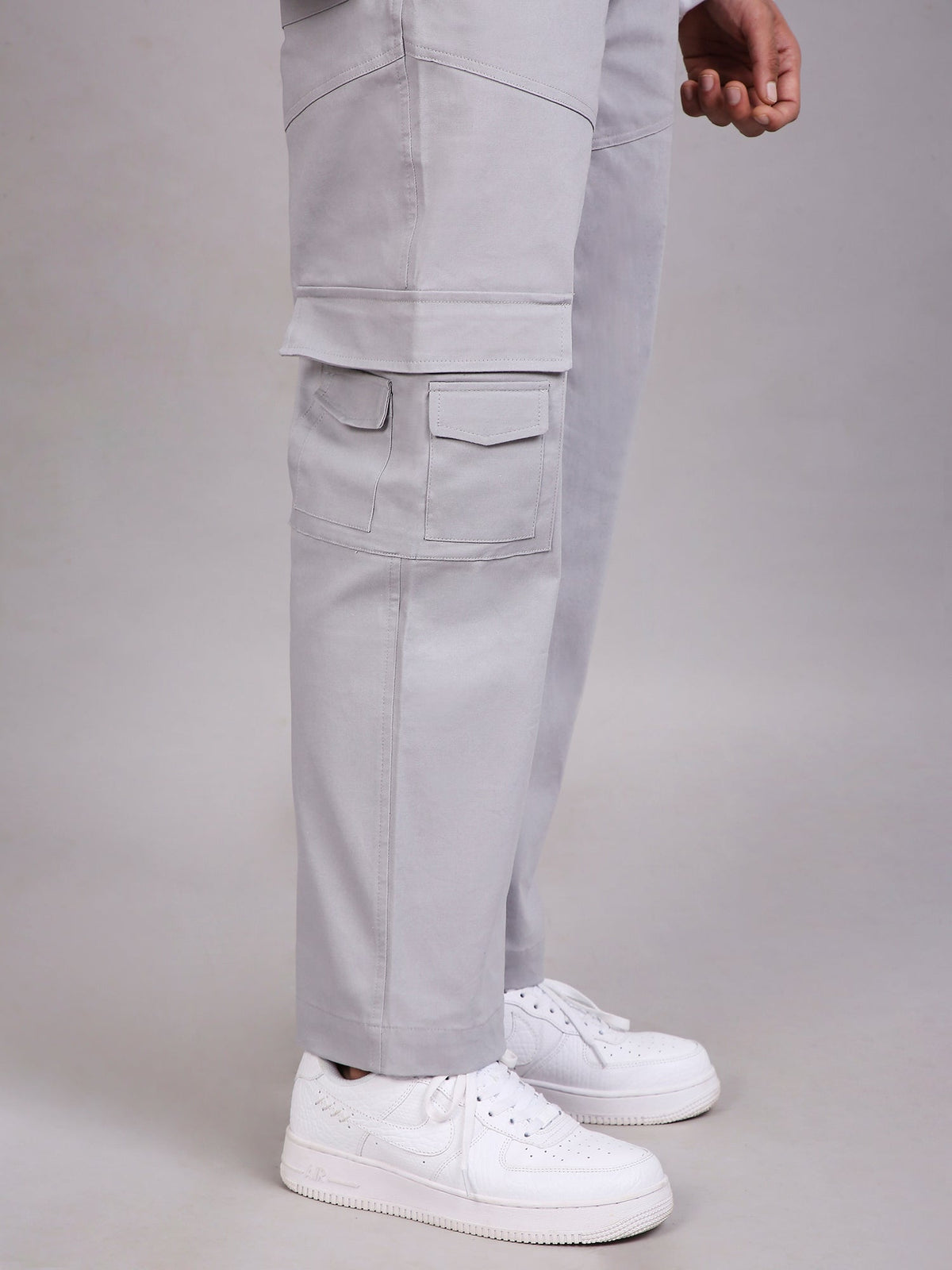 Oversized cargo pants(Grey) by Instinct First
