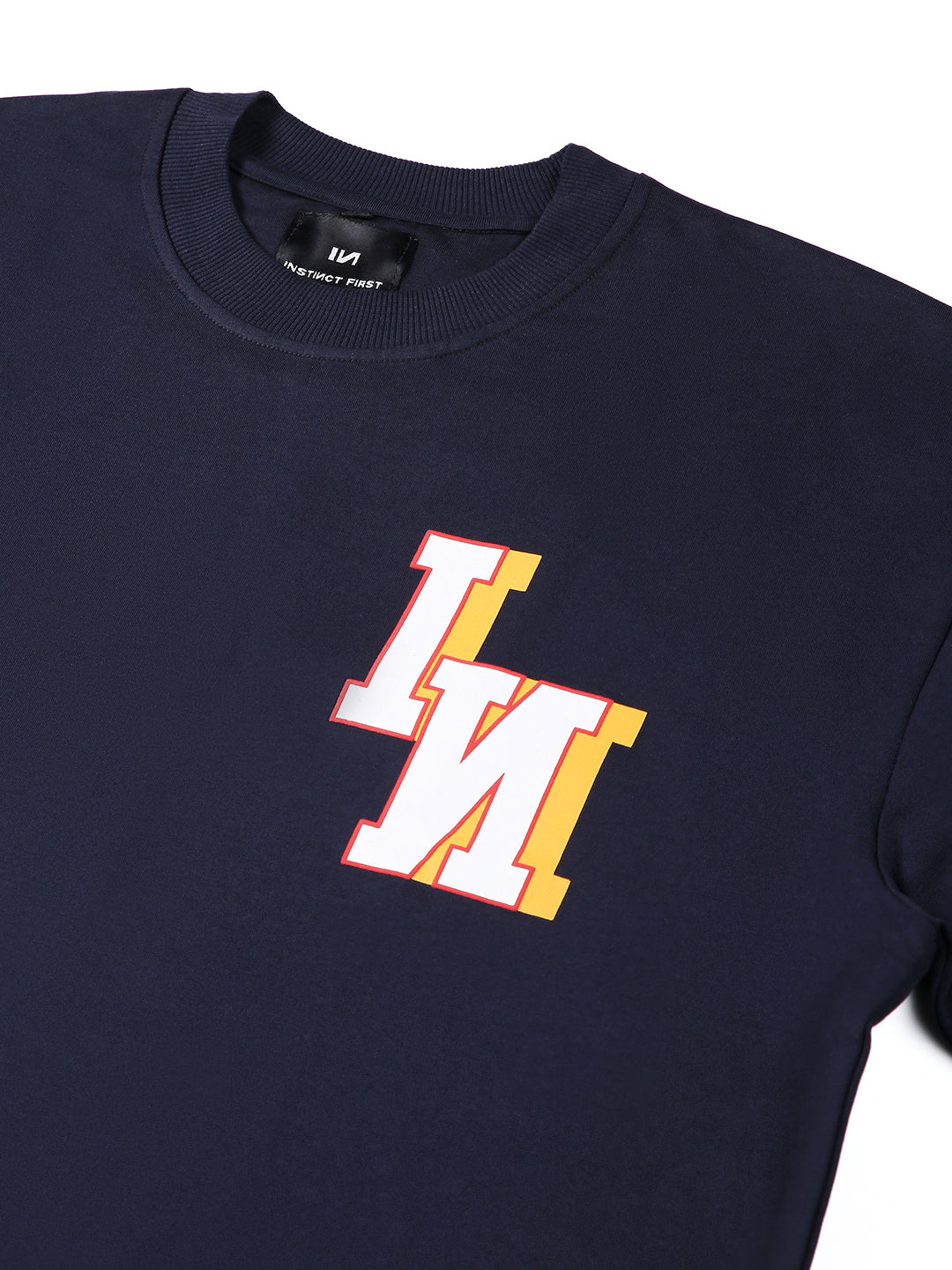 Bold IN - Oversized T-shirt (Navy Blue) by Instinct First
