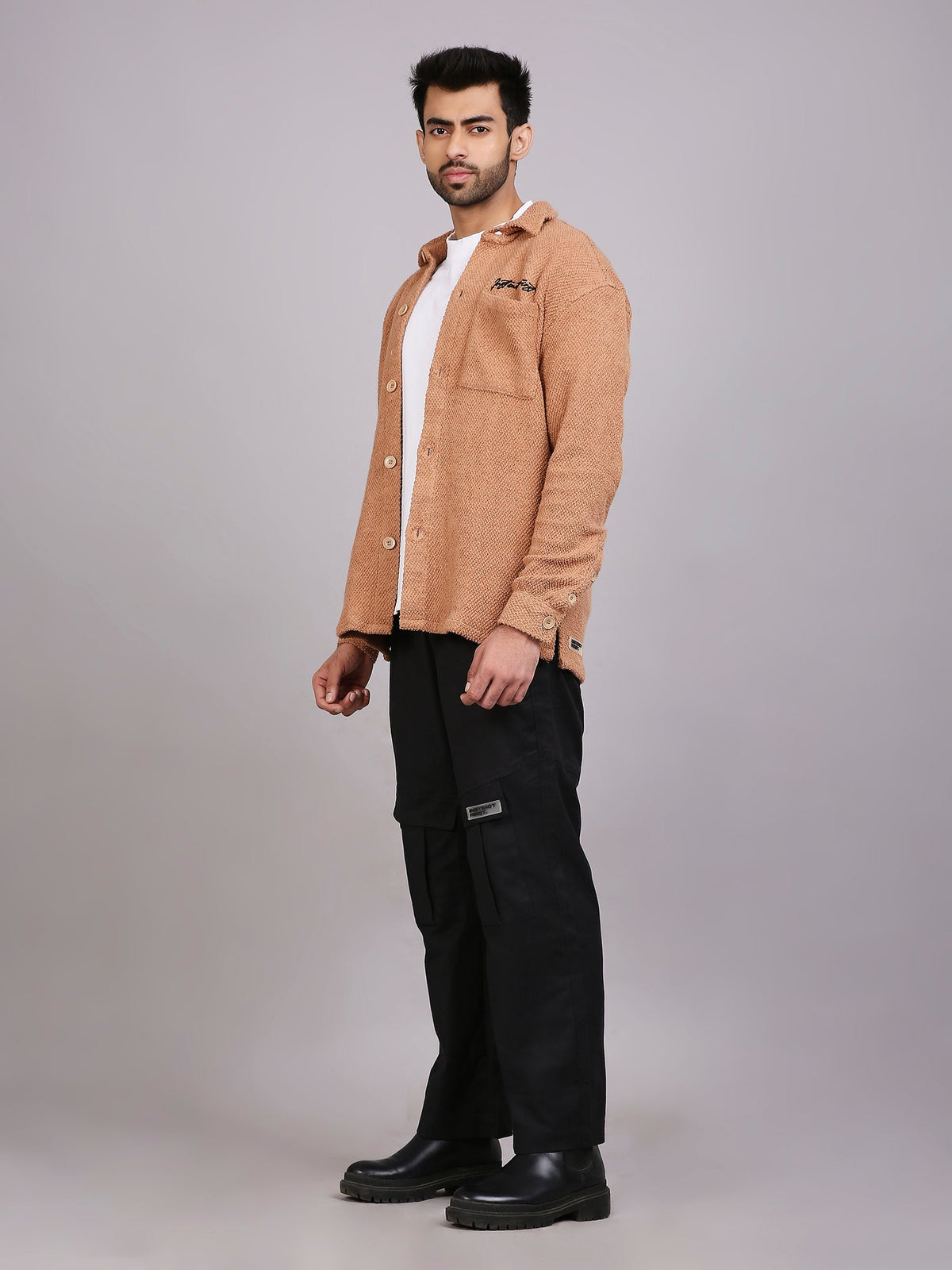 Oversized Cargo pants (Black) by Instinct First