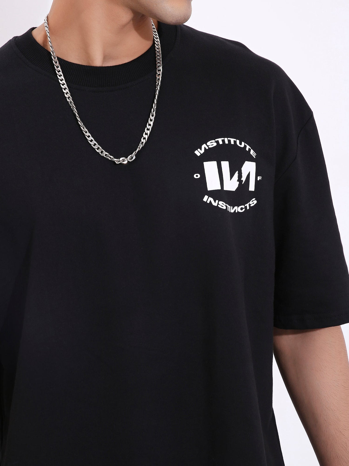 Institute Of Instincts - Oversized T-shirt (Black) by Instinct First