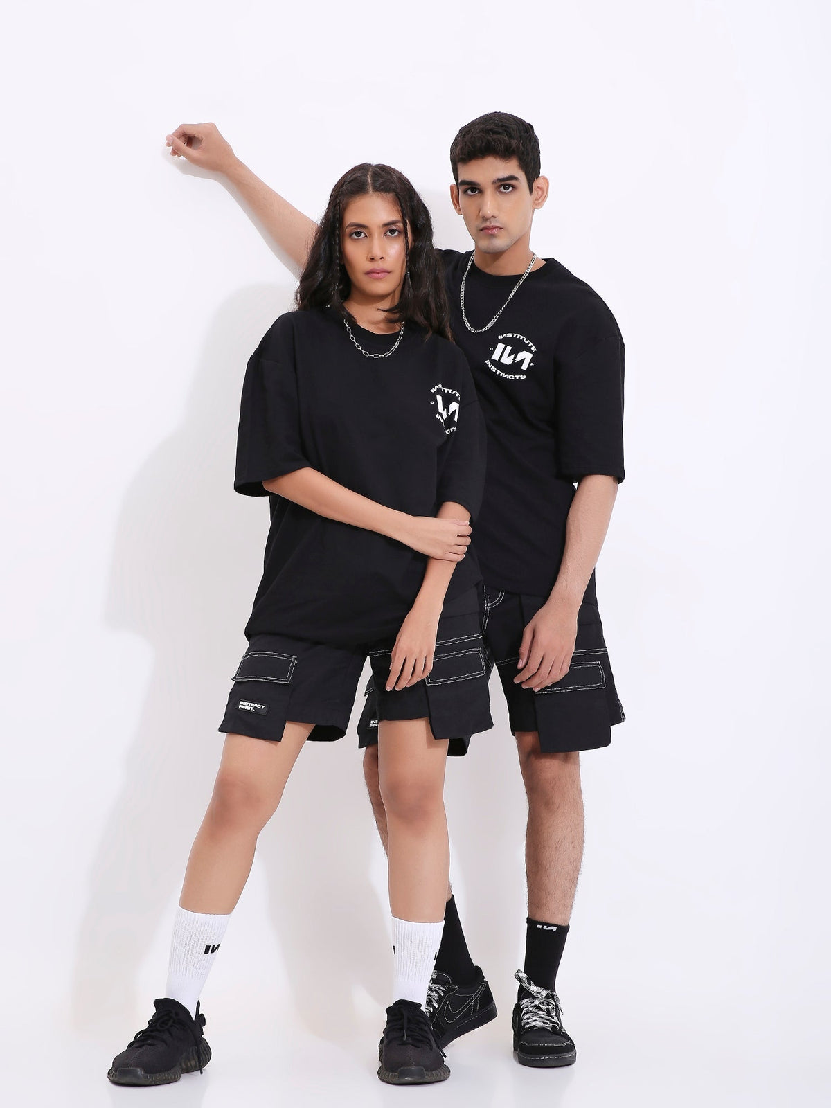 Institute Of Instincts - Oversized T-shirt (Black) by Instinct First