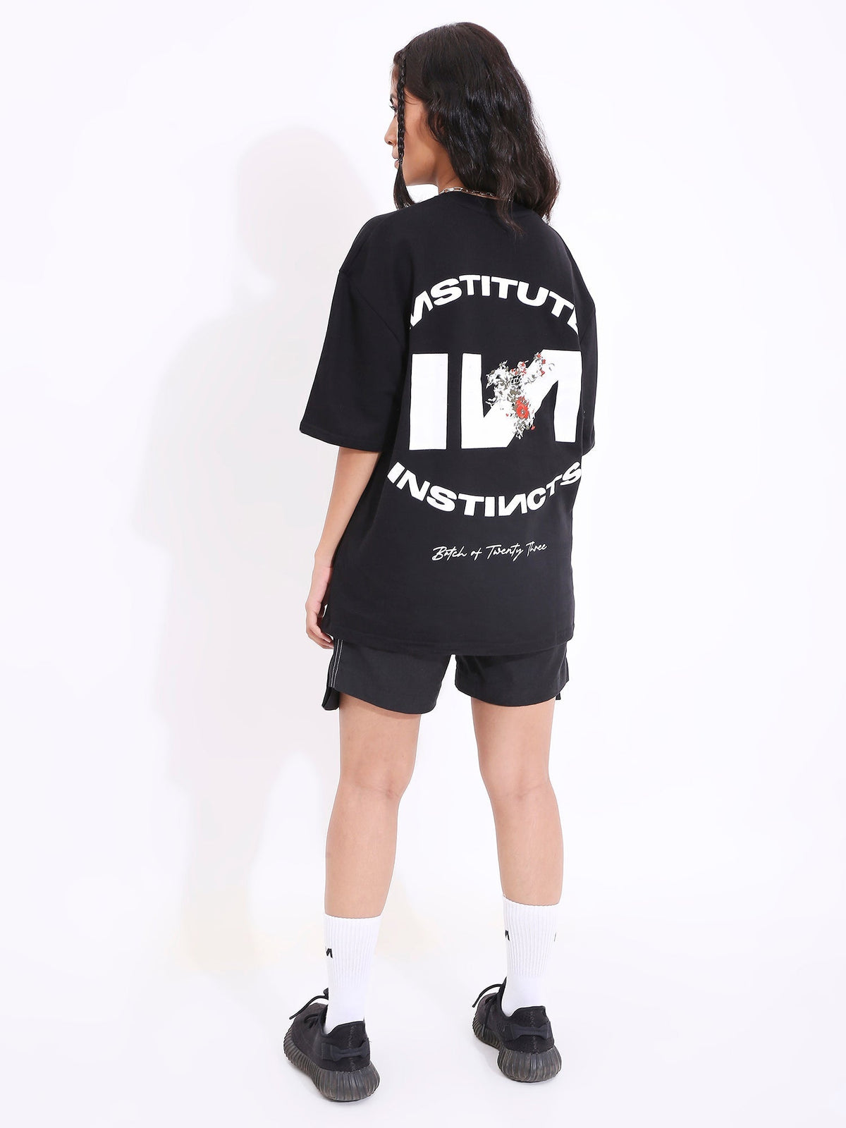 Institute Of Instincts - Oversized T-shirt (Black) by Instinct First