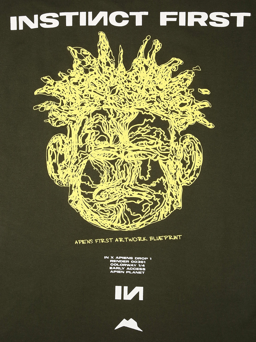 Apiens - Oversized Tshirt (Green) by Instinct First