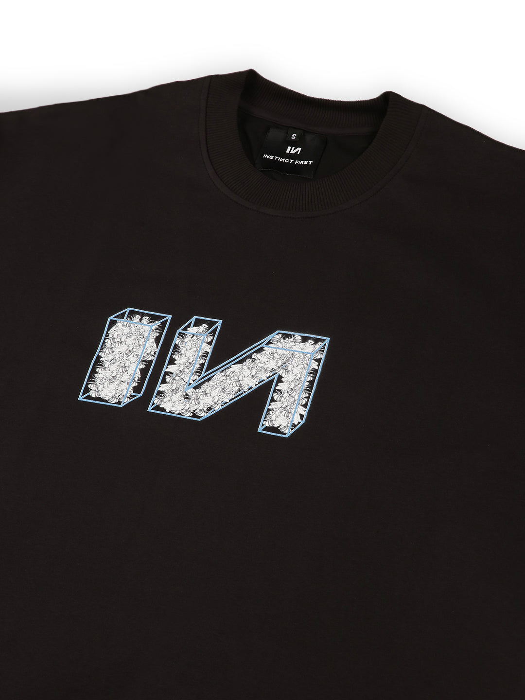 Bee Tee - Oversized Tshirt (Black) by Instinct First
