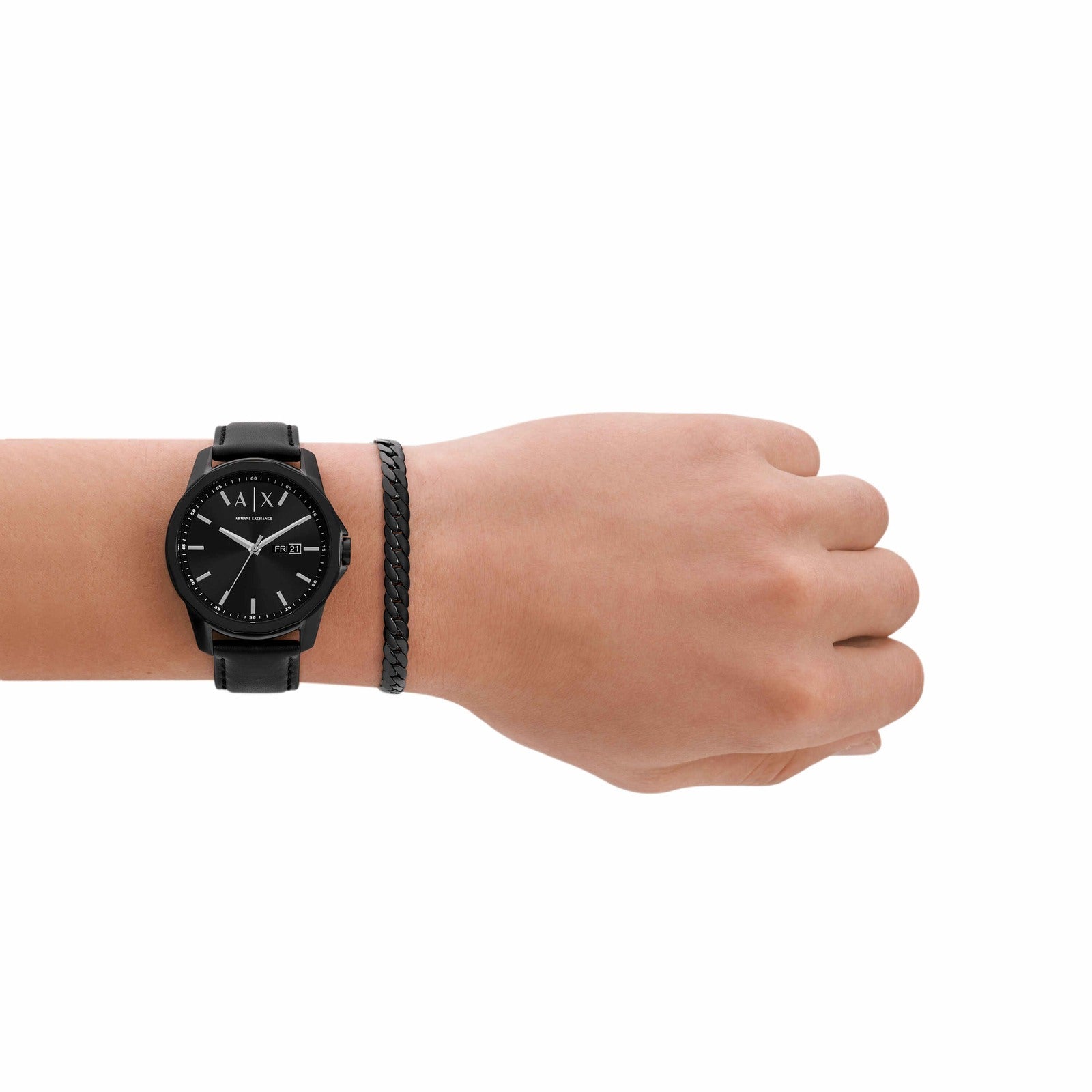 Armani Exchange AX7147SET Men's analog watch with black dial