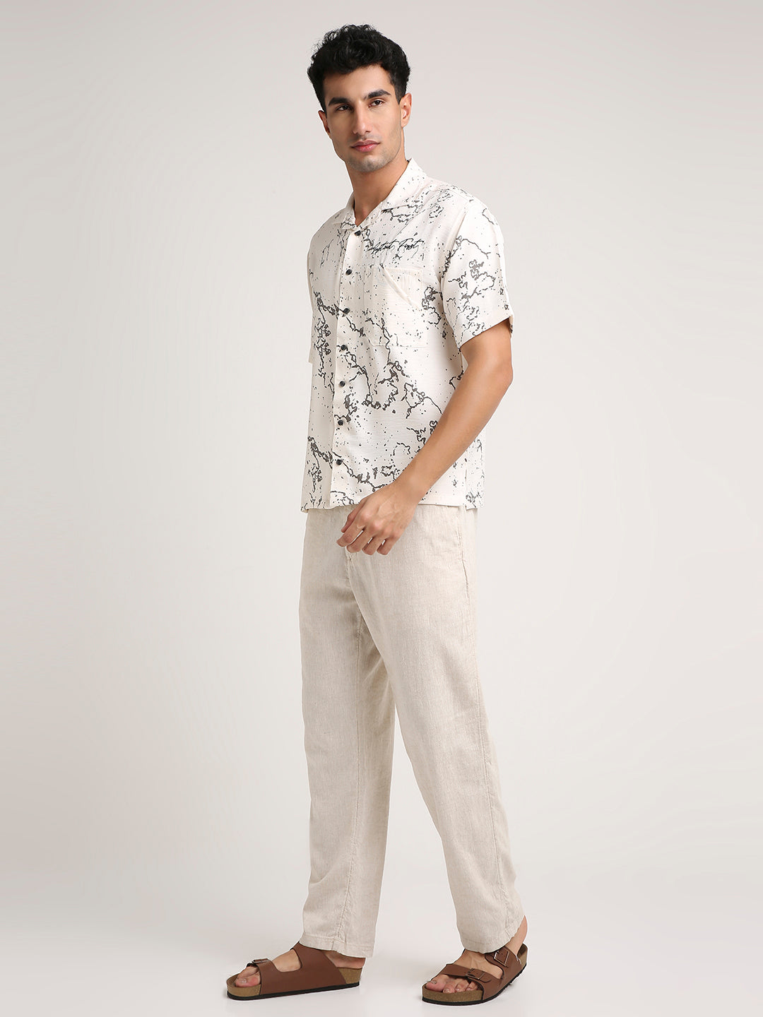 Splatter Shirt - Relaxed Fit (White) by Instinct First