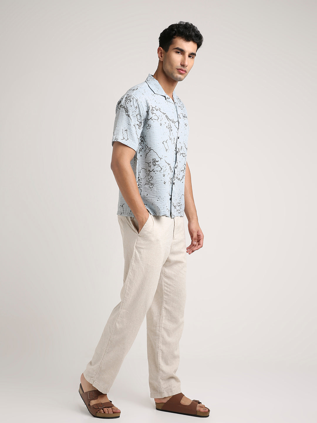 Splatter Shirt - Relaxed Fit (Blue) by Instinct First