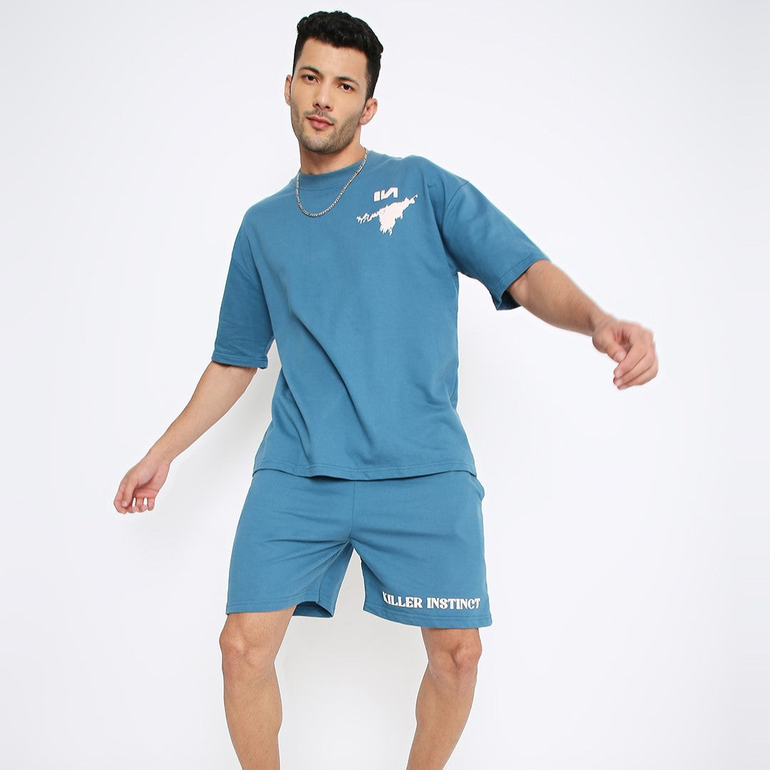 Oversized Shorts (Midnight Blue) by Instinct First