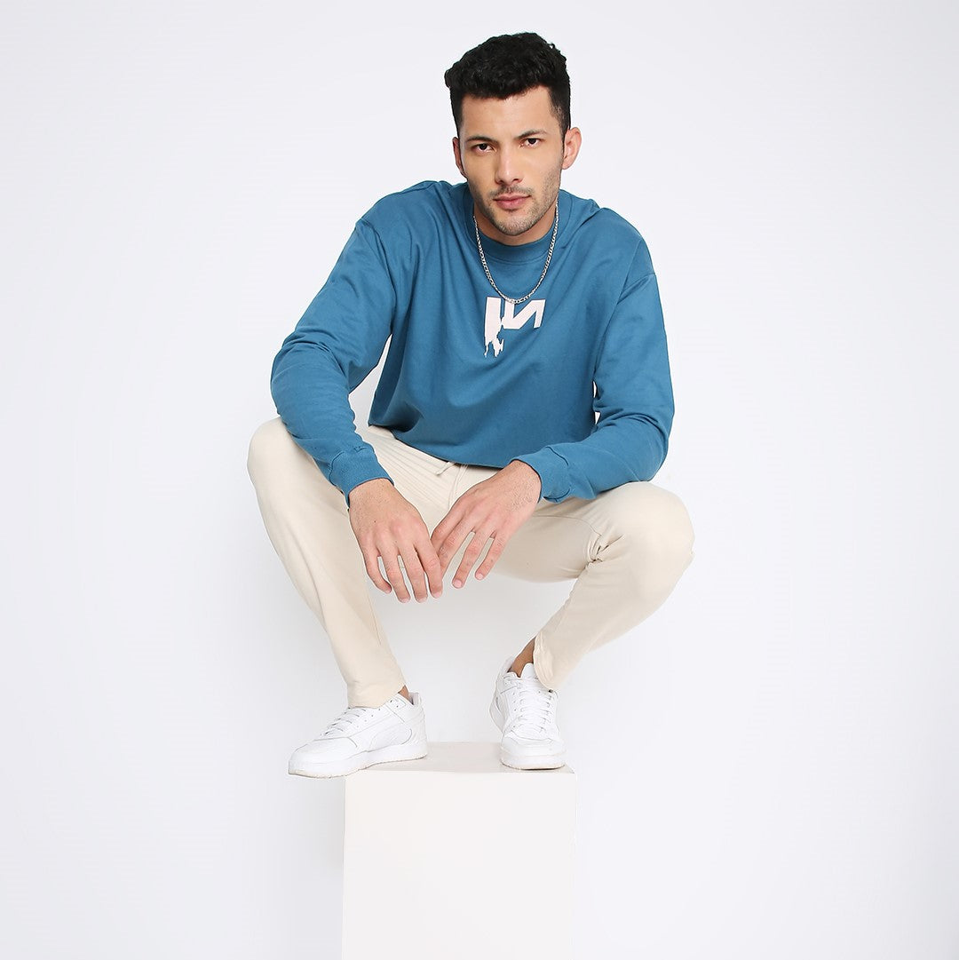 Oversized Sweatshirts (Midnight Blue) by Instinct First