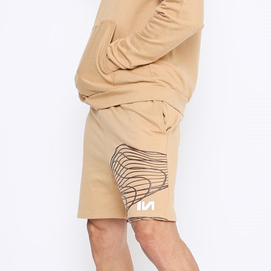Oversized shorts (Iced Coffee) by Instinct First