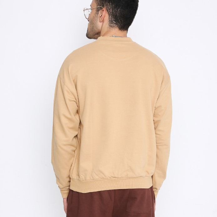Oversized Sweatshirts (Iced Coffee) by Instinct First
