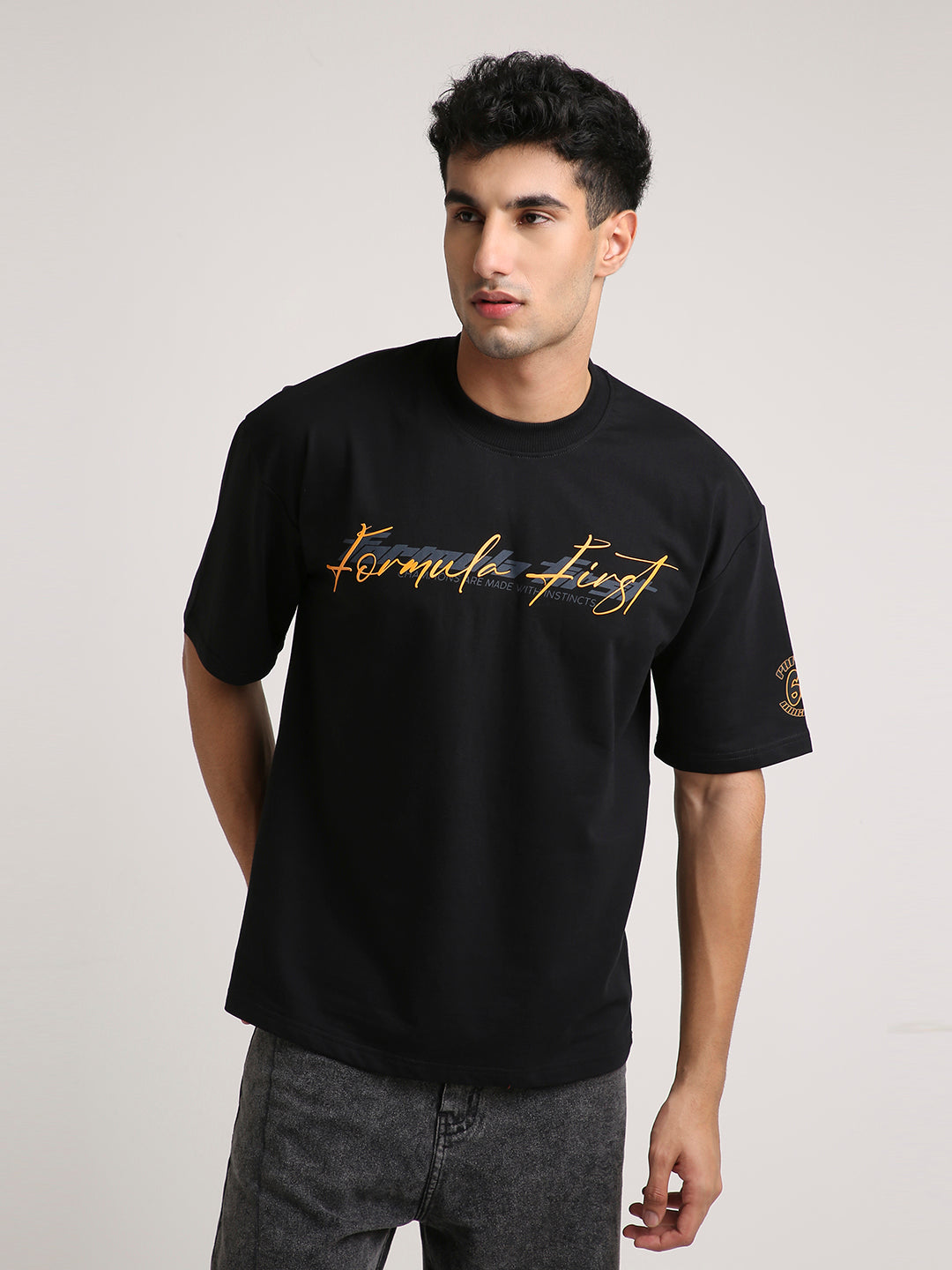 Papaya Ranger - Oversized T-shirt (Black) by Instinct First