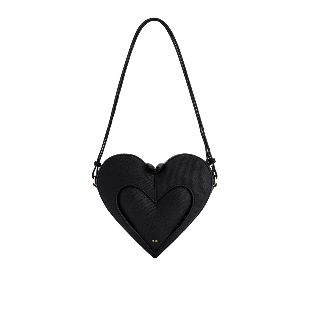 JW PEI Francisca Heart Shaped Crossbody Bag - Black by JW PEI